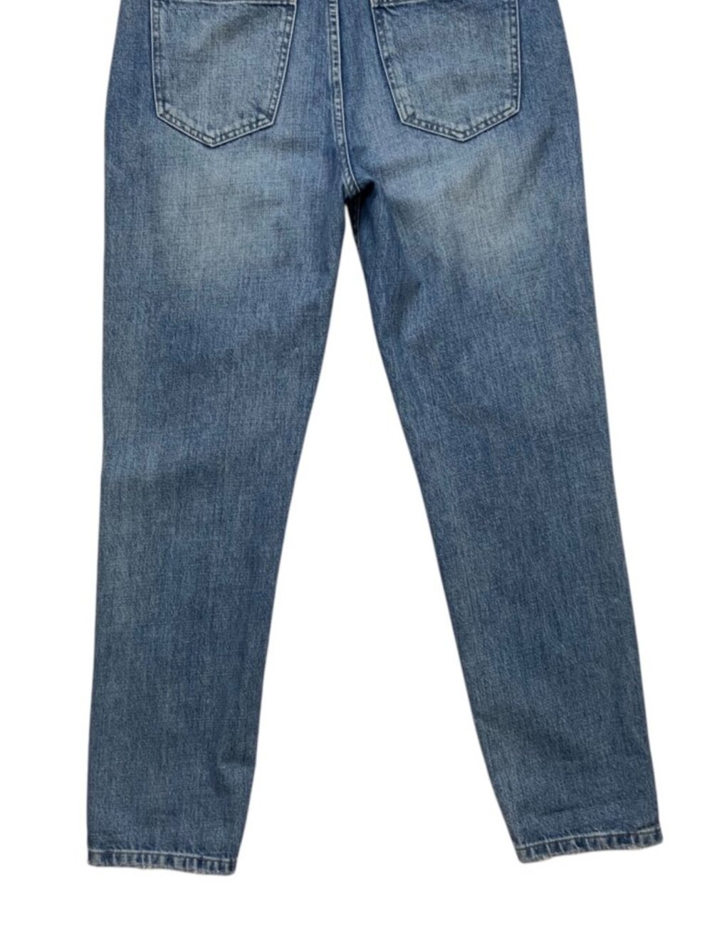 Pistola Bailey Denim Overall XS Blue Straight Leg Distressed - Picture 15 of 16